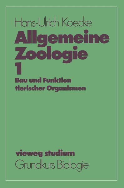 Produktbild: Allgemeine Zoologie