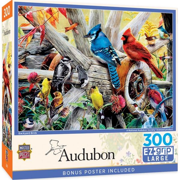 Audubon - Backyard Birds 300pc Ezgrip Puzzle
