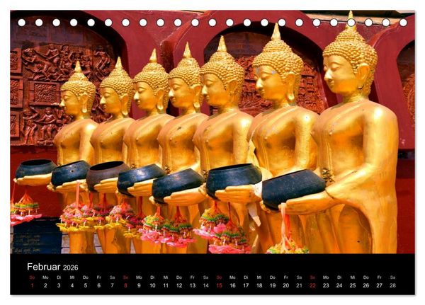 Produktbild: Sch&ouml;nes Thailand (Tischkalender 2026 DIN A5 quer), CALVENDO Monatskalender