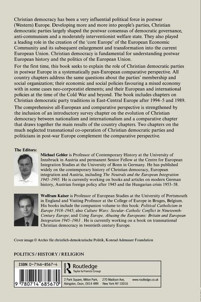 Produktbild: Christian Democracy in Europe Since 1945