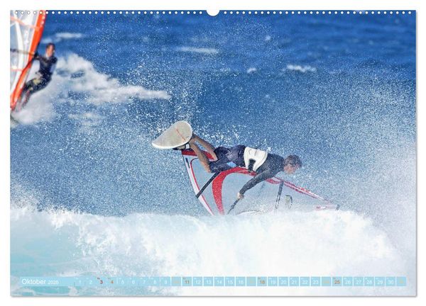Produktbild: Windsurfen: Wasser, Gischt und Wellen - Edition Funsport (hochwertiger Premium Wandkalender 2026 DIN A2 quer), Kunstdruck in Hochglanz