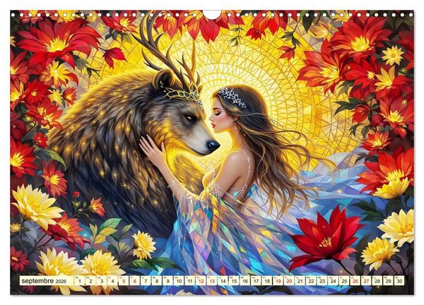 Produktbild: Des amiti&eacute;s touchantes (Calendrier mural 2026 DIN A3 vertical), CALVENDO calendrier mensuel