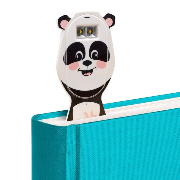 Produktbild: Flexilight Pals RC (Panda) - wiederaufladbares Leselicht - 2 in 1 Leselampe & Lesezeichen - LED Leselicht - Geschenk für Leser, Buchliebhaber - Deutsc