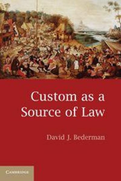 Produktbild: Custom as a Source of Law