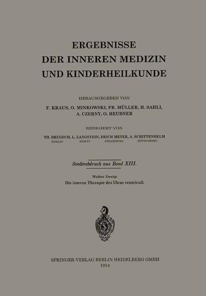 Produktbild: Die interne Therapie des Ulcus ventriculi