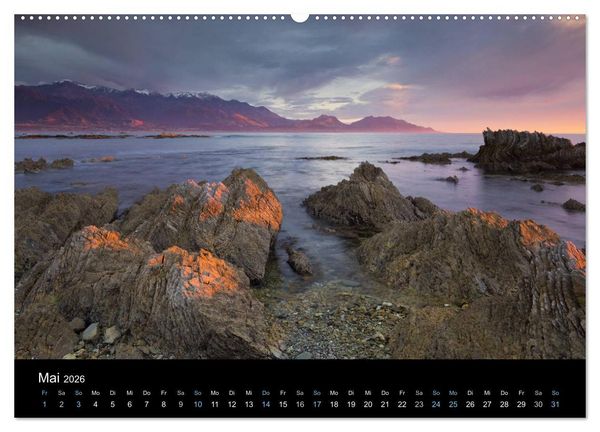 Produktbild: Traumziel Neuseeland 2026 (hochwertiger Premium Wandkalender 2026 DIN A2 quer), Kunstdruck in Hochglanz