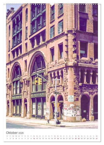 Produktbild: New York 1975 (Wandkalender 2026 DIN A2 hoch), CALVENDO Monatskalender