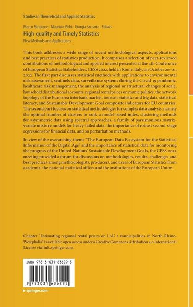 Produktbild: High-quality and Timely Statistics