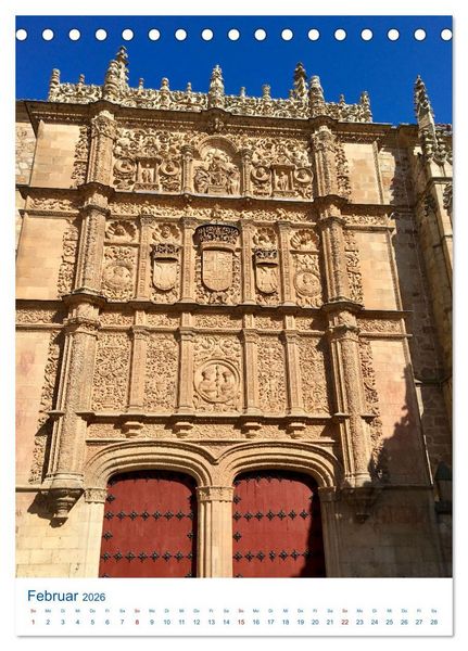 Produktbild: Salamanca. Die goldene Stadt am Tormes (Tischkalender 2026 DIN A5 hoch), CALVENDO Monatskalender
