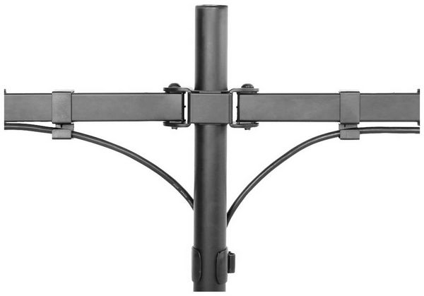 Produktbild: "Neomounts FPMA-D550DDBLACK Monitor-Tischhalterung 2 Display(s) 25,4 cm (10\") - 81,3 cm (32\") Schwarz Schwenkbar, Rotierbar, Neigbar, Stand, H&ouml;henv
