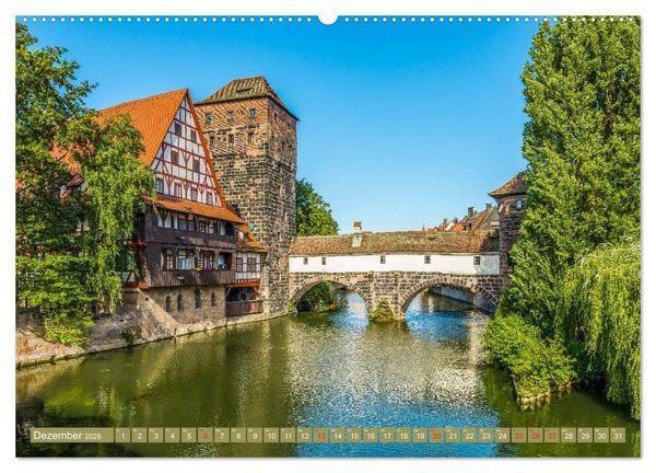 Produktbild: N&uuml;rnberg - Historische Altstadt (hochwertiger Premium Wandkalender 2026 DIN A2 quer), Kunstdruck in Hochglanz