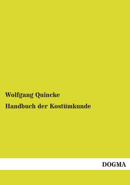 Produktbild: Handbuch der Kost&uuml;mkunde