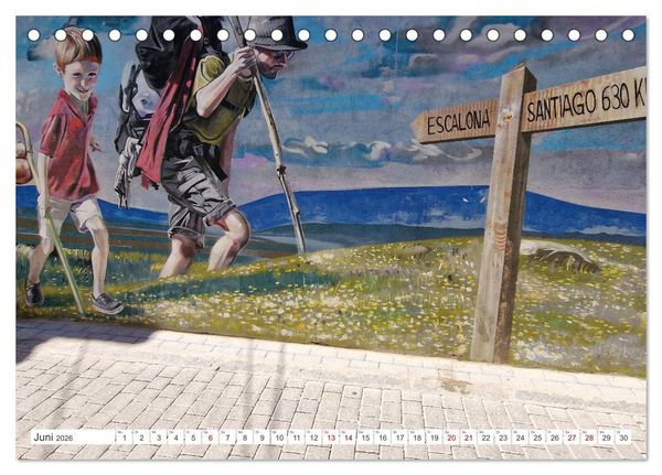 Produktbild: Camino Levante - magische Momente auf stillen Wegen (Tischkalender 2026 DIN A5 quer), CALVENDO Monatskalender