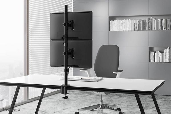 Produktbild: Neomounts FPMA-D550DVBLACK Monitor-Tischhalterung 2 Display(s) 25,4 cm (10") - 81,3 cm (32") Schwarz Schwenkbar, Rotierbar, Neigbar
