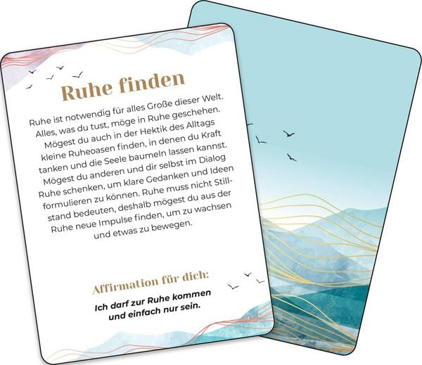 Produktbild: Affirmationskarten: Segensw&uuml;nsche f&uuml;r deinen Weg