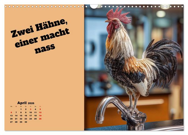Produktbild: Pferdeschwanz - Das lustige, zweideutige Geschenk als Kalender (Wandkalender 2026 DIN A3 quer), CALVENDO Monatskalender