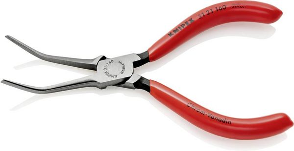 Produktbild: Knipex 31 21 160 Elektrotechnik und Feinwerktechnik Nadelzange 45&deg; gebogen 160 mm