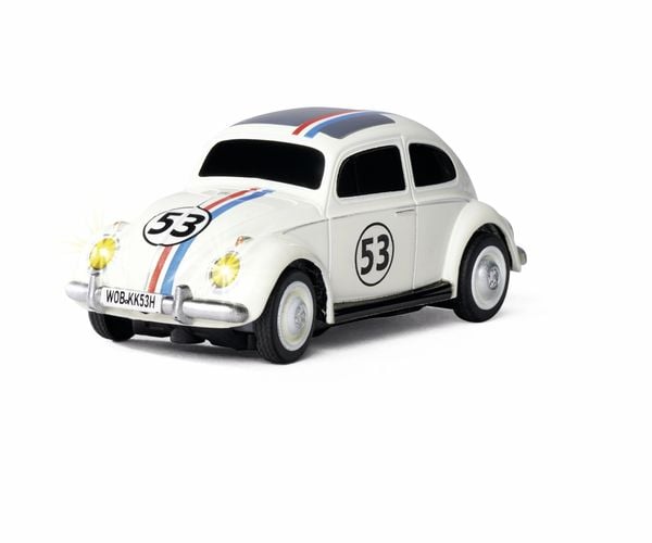Produktbild: Carson Modellsport 500504153 VW Beetle Rallye 1:87 RC Modellauto Elektro Stra&szlig;enmodell inkl. Akku, Ladeger&auml;t und Senderbatterien