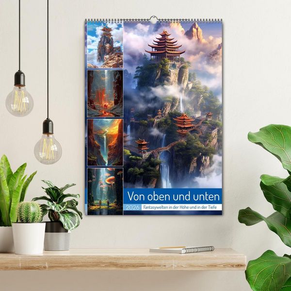 Produktbild: Von oben und unten (Wandkalender 2026 DIN A2 hoch), CALVENDO Monatskalender
