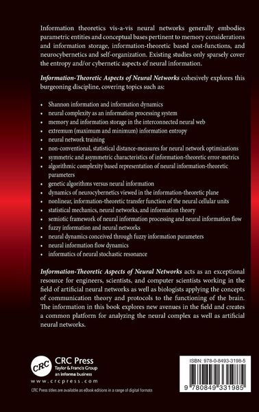 Produktbild: Information-Theoretic Aspects of Neural Networks