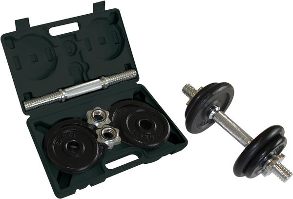 Produktbild: KURZ-HANTELSET 10kg im ABS-Kunststoffkoffer,