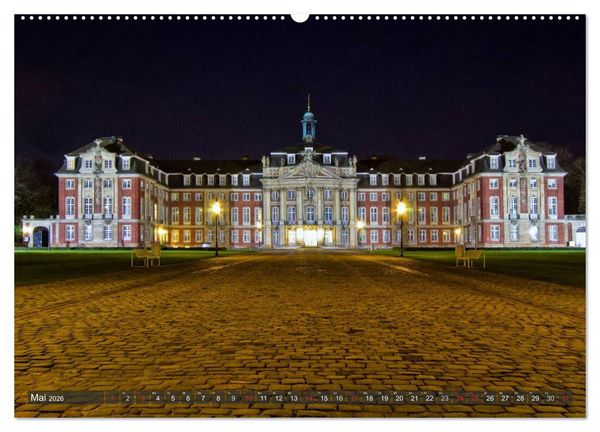 Produktbild: M&uuml;nster - Historische Stadt mit jungem Gesicht (hochwertiger Premium Wandkalender 2026 DIN A2 quer), Kunstdruck in Hochglanz