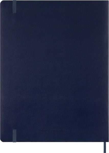 Produktbild: Moleskine 15 Monate Essential Wochenkalender 2026/2027, 1 Wo = 2 Seiten, vertikal, XXL, fester Einband, Saphirblau