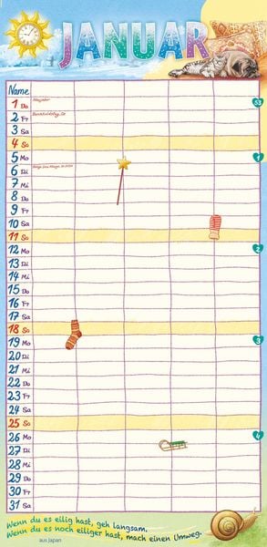 Produktbild: Unser Jahr - Unser Familienplaner für den Alltag 2026 - Familien-Timer - Termin-Planer - Kinder-Kalender - Familien-Kalender - 22x45