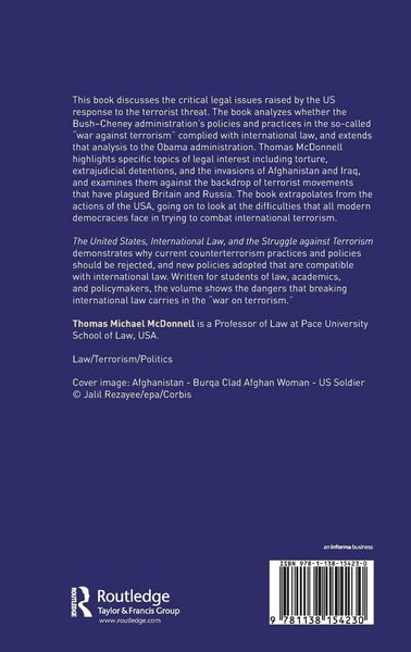 Produktbild: The United States, International Law and the Struggle against Terrorism