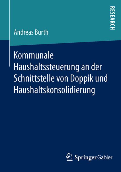 Produktbild: Kommunale Haushaltssteuerung an der Schnittstelle von Doppik und Haushaltskonsolidierung
