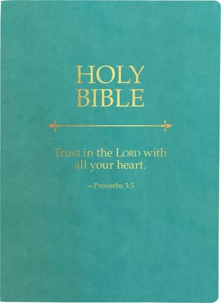 Produktbild: Kjver Holy Bible, Trust in the Lord Life Verse Edition, Large Print, Coastal Blue Ultrasoft