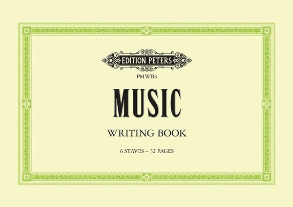 Produktbild: Music Writing Book: A5 landscape 6-stave