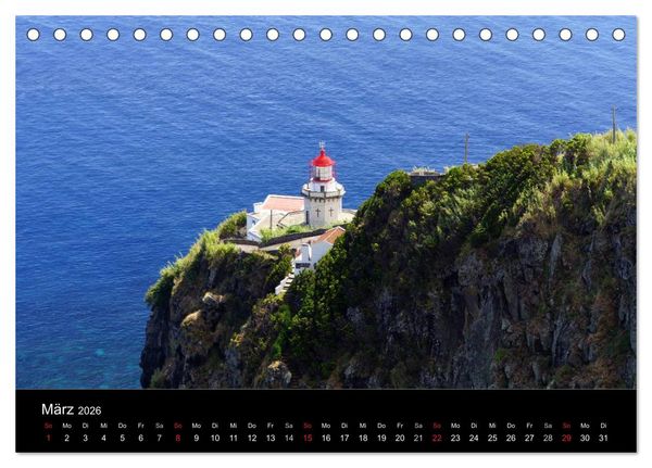 Produktbild: Azoren - Ein Naturerlebnis (Tischkalender 2026 DIN A5 quer), CALVENDO Monatskalender