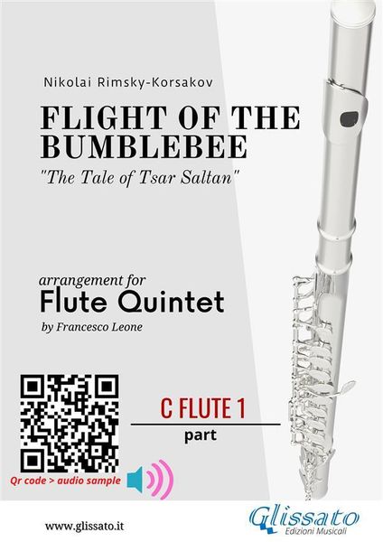 Produktbild: C Flute 1 part: Flight of The Bumblebee for Flute Quintet