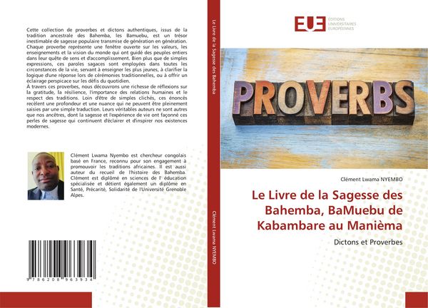 Produktbild: Le Livre de la Sagesse des Bahemba, BaMuebu de Kabambare au Mani&egrave;ma