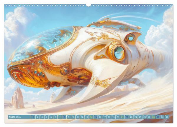 Produktbild: Science Fiction - Originelle Welten (hochwertiger Premium Wandkalender 2026 DIN A2 quer), Kunstdruck in Hochglanz
