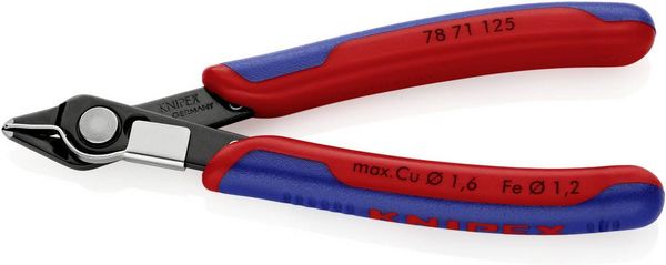 Produktbild: Knipex Super-Knips 78 71 125 Elektronik- u. Feinmechanik Printzange ohne Facette 125mm