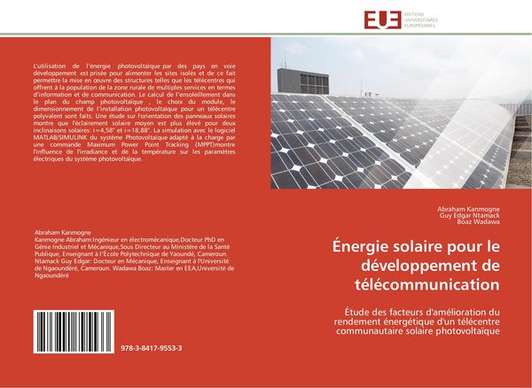 Produktbild: &Eacute;nergie solaire pour le d&eacute;veloppement de t&eacute;l&eacute;communication
