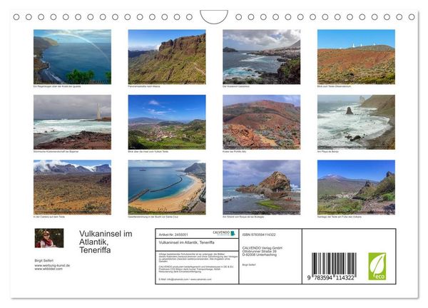 Produktbild: Vulkaninsel im Atlantik, Teneriffa (Wandkalender 2027 DIN A4 quer), CALVENDO Monatskalender