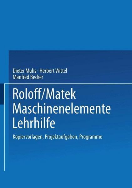 Produktbild: Roloff/Matek Maschinenelemente Lehrhilfe