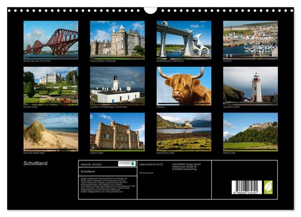 Produktbild: Schottland (Wandkalender 2026 DIN A3 quer), CALVENDO Monatskalender