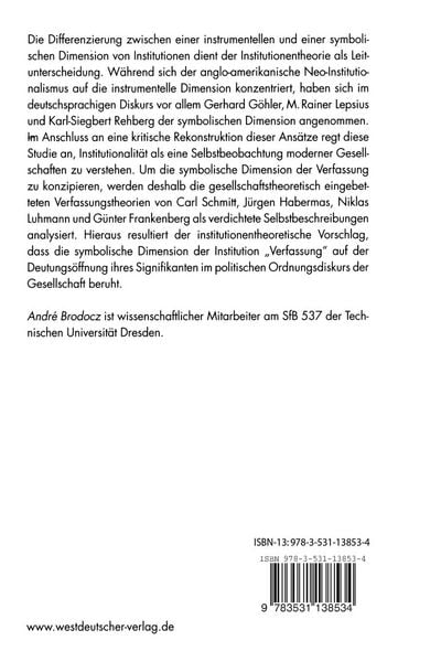 Produktbild: Die symbolische Dimension der Verfassung