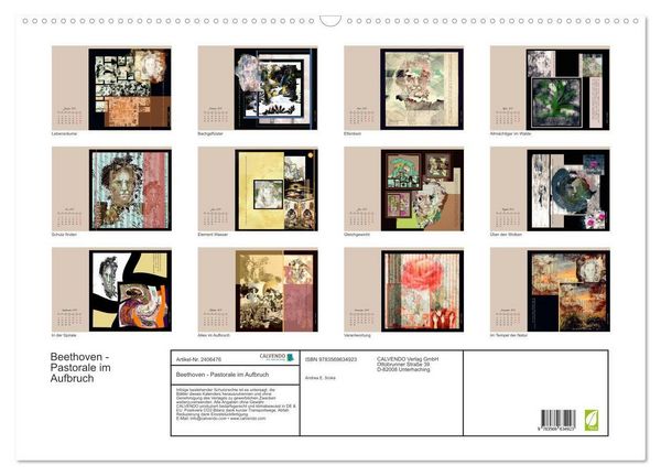 Produktbild: Beethoven - Pastorale im Aufbruch (Wandkalender 2027 DIN A2 quer), CALVENDO Monatskalender