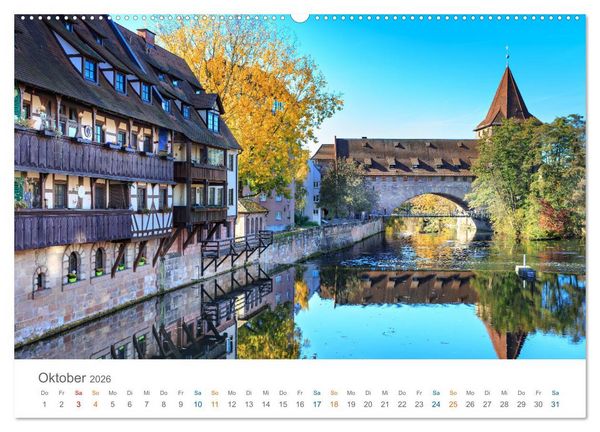 Produktbild: Mittelfranken - wo Lebensfreude Tradition hat (Wandkalender 2026 DIN A2 quer), CALVENDO Monatskalender