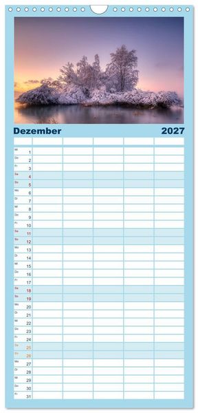 Produktbild: Familienplaner 2027 - Bodensee Weitblicke mit 5 Spalten (Wandkalender, 21 x 45 cm) CALVENDO
