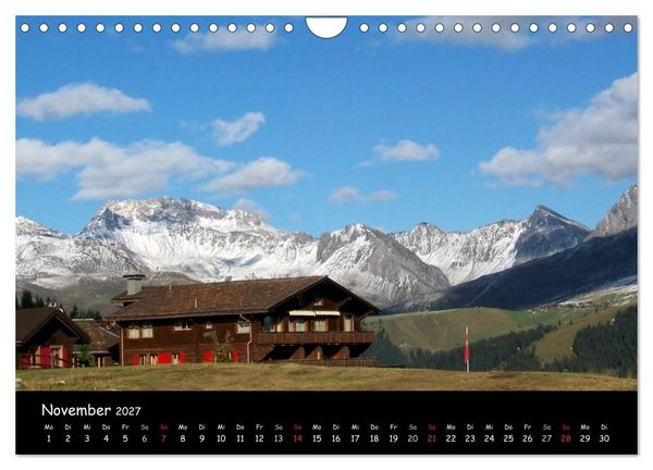 Produktbild: Schweiz - Berglandschaften (Wandkalender 2027 DIN A4 quer), CALVENDO Monatskalender