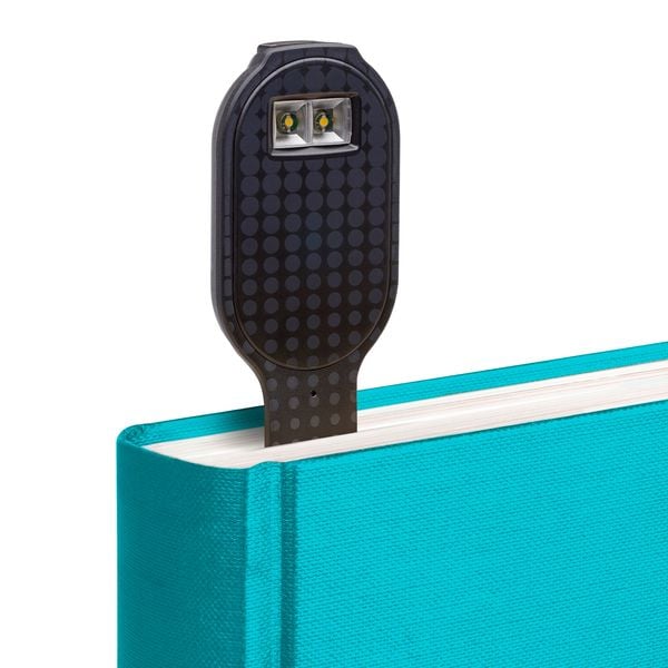 Produktbild: Flexilight RC (Black Dots) - wiederaufladbares Leselicht - 2 in 1 Leselampe & Lesezeichen - LED Leselicht - Geschenk für Leser, Buchliebhaber - Deutsc