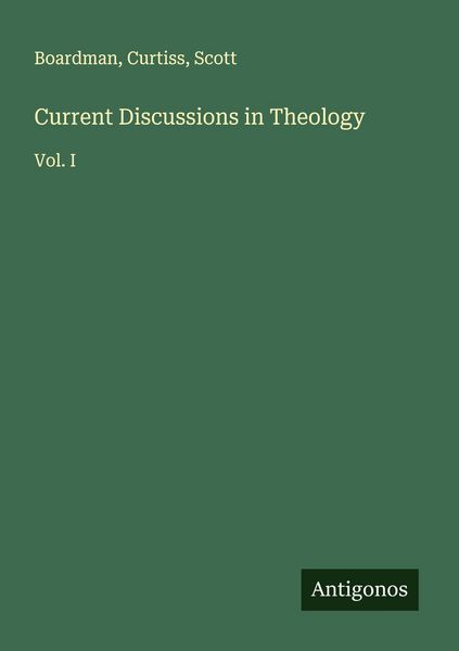 Produktbild: Current Discussions in Theology