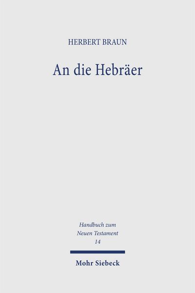 Produktbild: An die Hebr&auml;er
