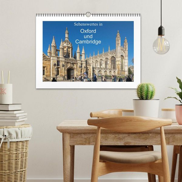 Produktbild: Sehenswertes in Oxford und Cambridge (Wandkalender 2026 DIN A3 quer), CALVENDO Monatskalender